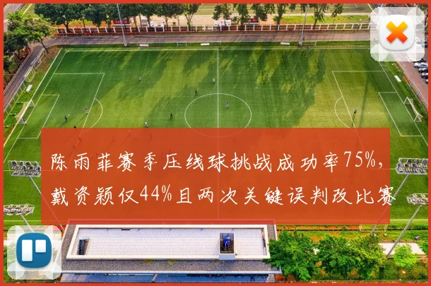 陈雨菲赛季压线球挑战成功率75%，戴资颖仅44%且两次关键误判改比赛走势